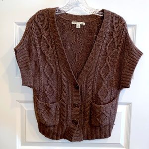 banana republic cable knit cardigan